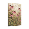 Side Mockup 4. Floral Coneflowers Pink And Green shown as stretched canvas wall art