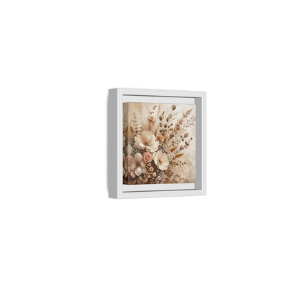 Side Mockup 22. Floral Dried Flowers Neutral Floral Art shown as stretched canvas wall art