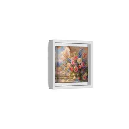 Side Mockup 22. Floral Flower Bouquet Colorful Floral shown as stretched canvas wall art