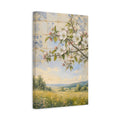 Side Mockup 4. Floral Flowering Branch Spring Floral Landscape shown as stretched canvas wall art