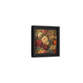 Side Mockup 24. Floral Flowers Multi-Color Floral Basket shown as stretched canvas wall art