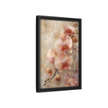 Side Mockup 6. Floral Orchids Blush Beige Orchids shown as stretched canvas wall art