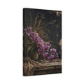 Side Mockup 4. Floral Orchids Purple Orchids shown as stretched canvas wall art