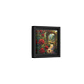 Side Mockup 24. Floral Red Roses Red Rose Garden shown as stretched canvas wall art