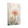 Side Mockup 4. Floral Sea Anemone Coral Botanical shown as stretched canvas wall art