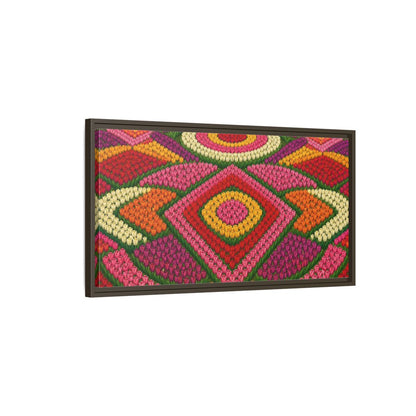 Main Mockup. Floral Tulips Colorful Tulips shown as stretched canvas wall art