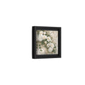 Side Mockup 24. Floral White Flowers White And Gold shown as stretched canvas wall art