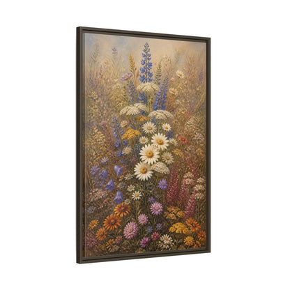 Main Mockup. Floral Wildflowers Colorful Wildflowers shown as stretched canvas wall art