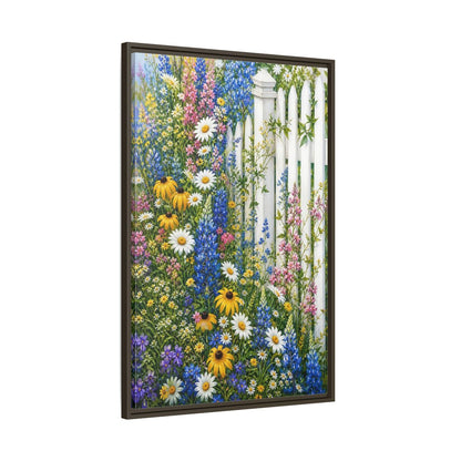 Main Mockup. Floral Wildflowers Colorful Wildflowers shown as stretched canvas wall art