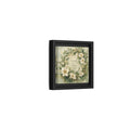 Side Mockup 24. Floral Floral Wreath Sage Green Floral shown as stretched canvas wall art