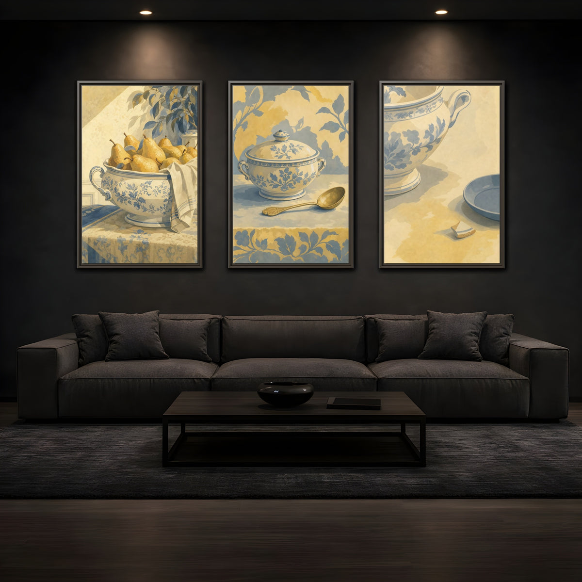 Coordinated trio room mockup 1