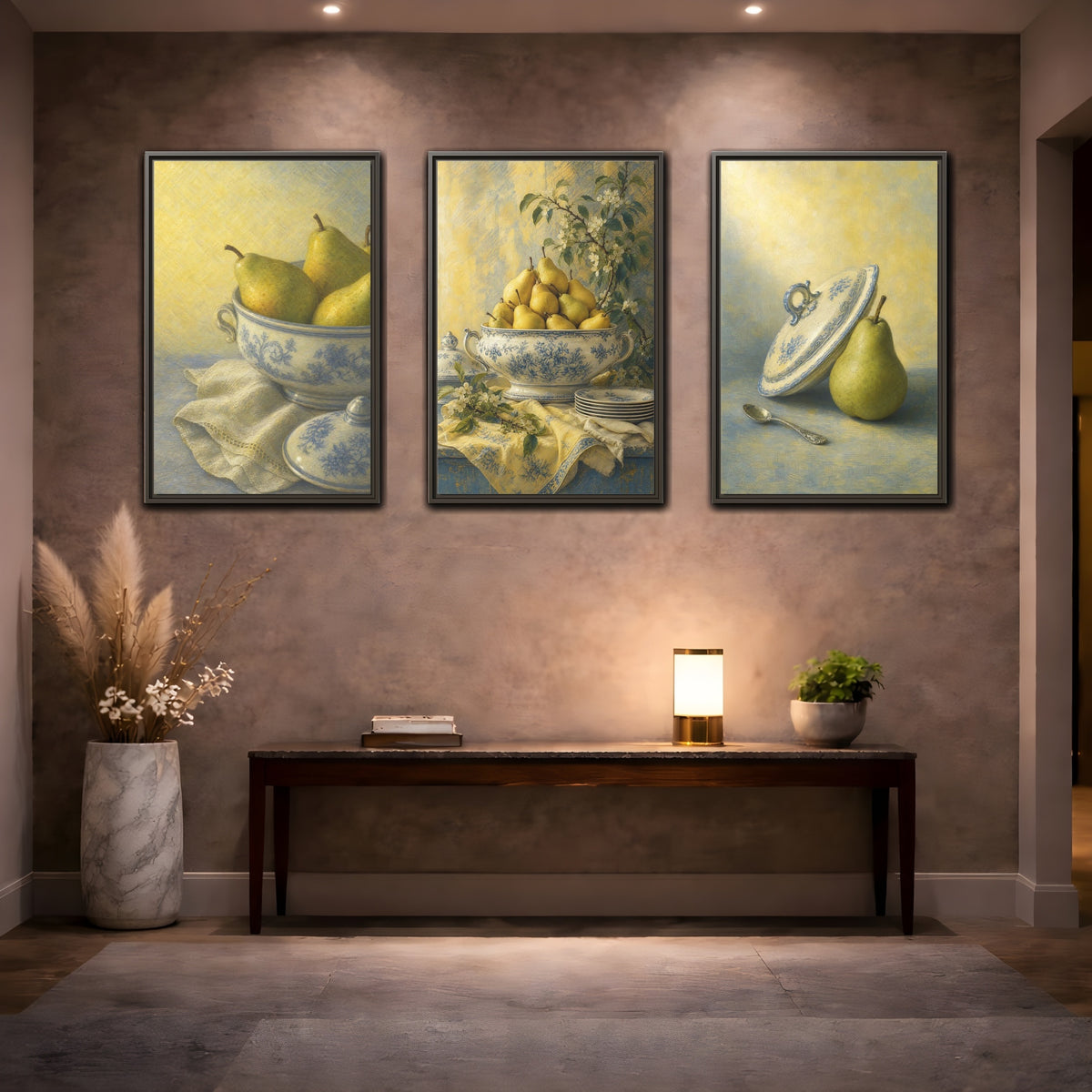 Coordinated trio room mockup 2