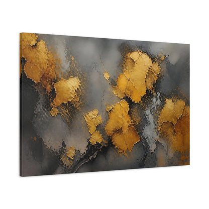 Main Mockup. Gilded Abstract Texture shown as canvas print