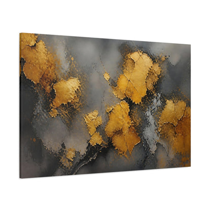 Side Mockup 1. Gilded Abstract Texture shown as canvas print