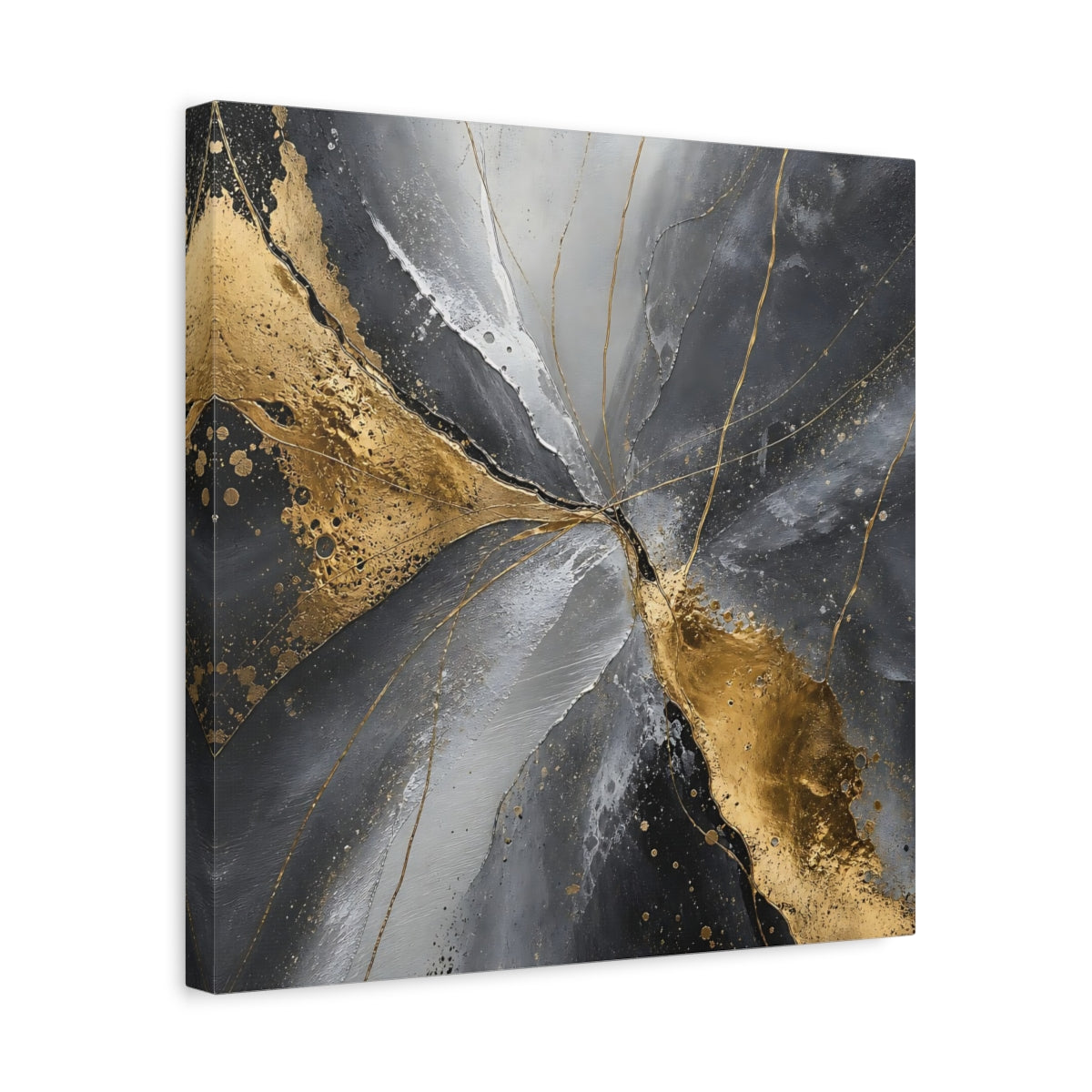 Side Mockup 6. Gilded Flow shown as canvas print