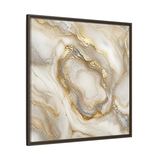 Main Mockup. Gilded Geode Elegance shown as framed canvas print