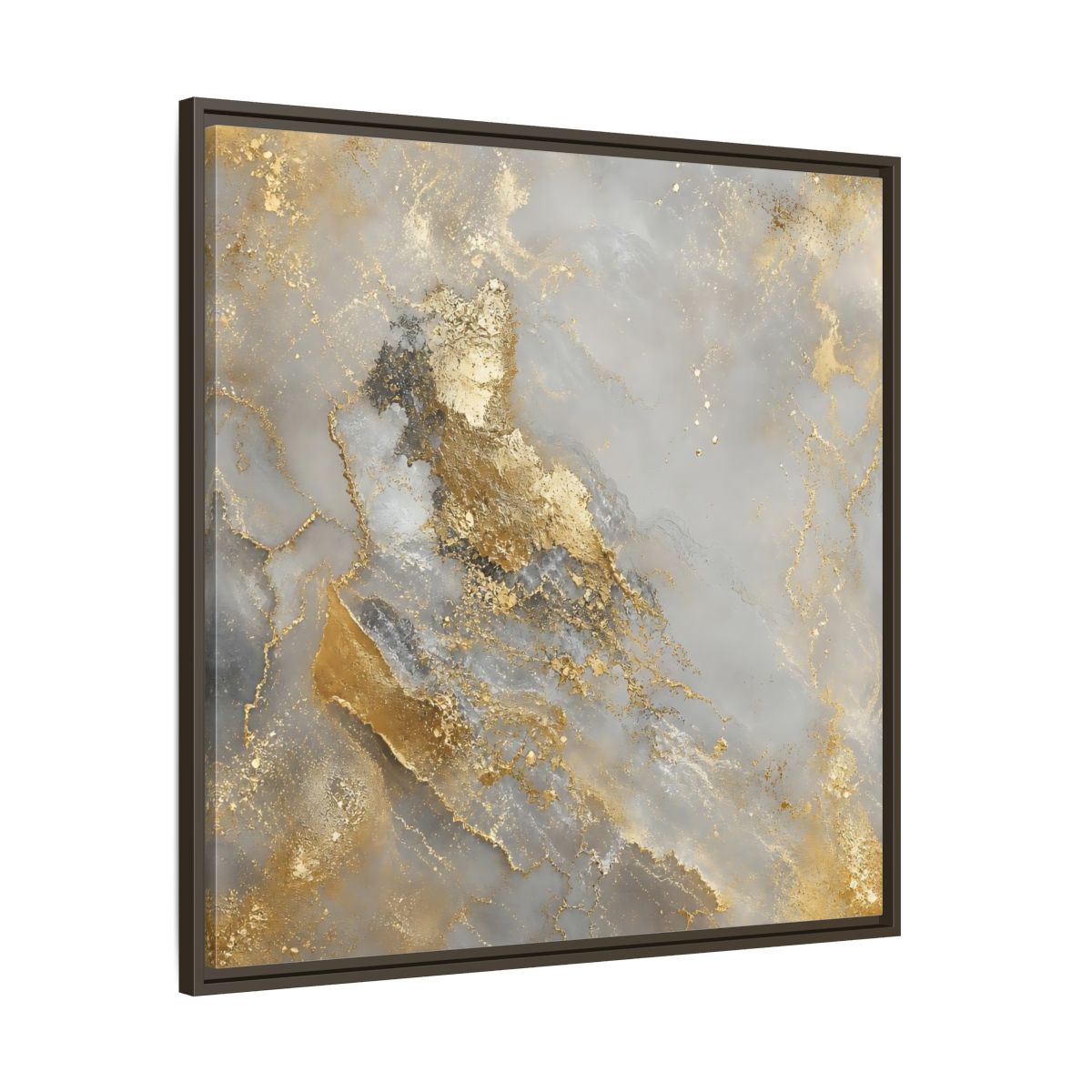 Main Mockup. Gilded Marble Elegance shown as framed canvas print