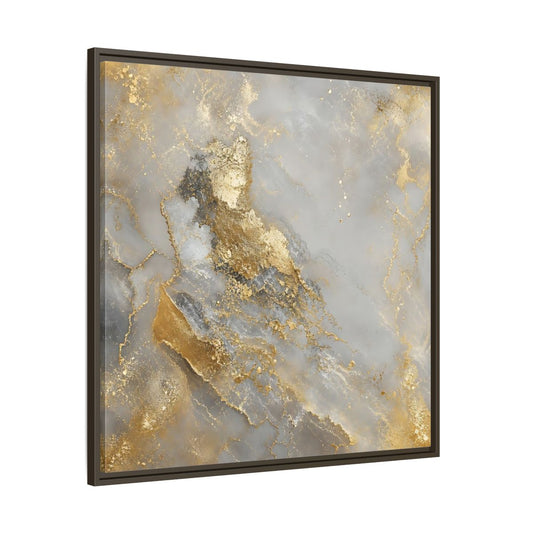 Main Mockup. Gilded Marble Elegance shown as framed canvas print