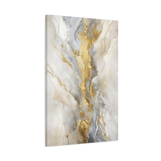 Main Mockup. Gilded Marble Veins shown as canvas print