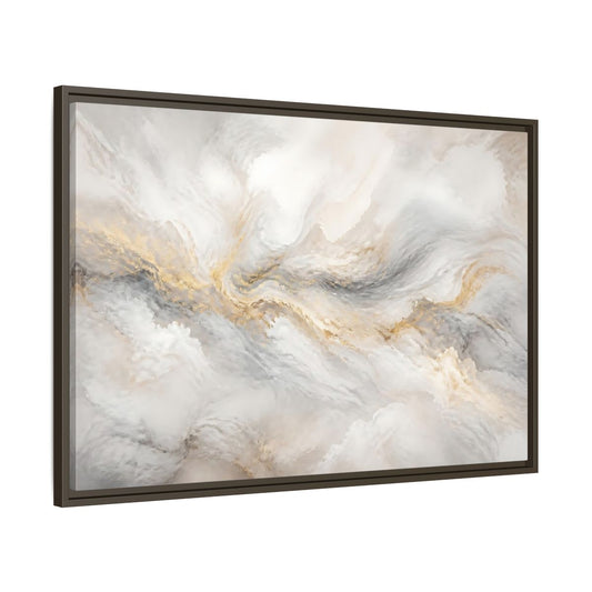Main Mockup. Gilded Mineral Flow shown as framed canvas print