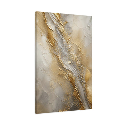 Main Mockup. Gilded River Abstract shown as canvas print
