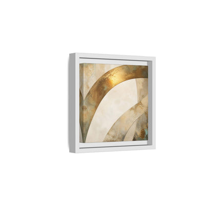 Side Mockup 1. Gold Arch Accent shown as framed canvas print
