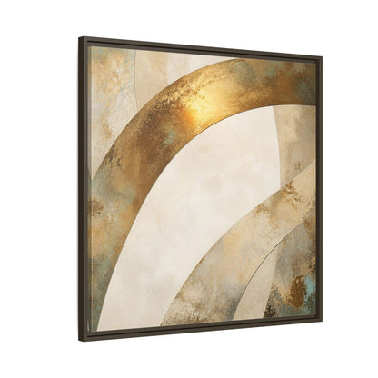 Side Mockup 8. Gold Arch Accent shown as framed canvas print