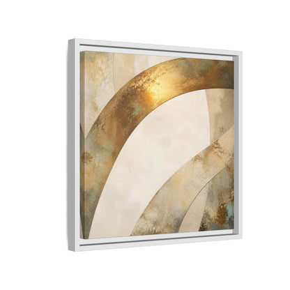 Side Mockup 13. Gold Arch Accent shown as framed canvas print