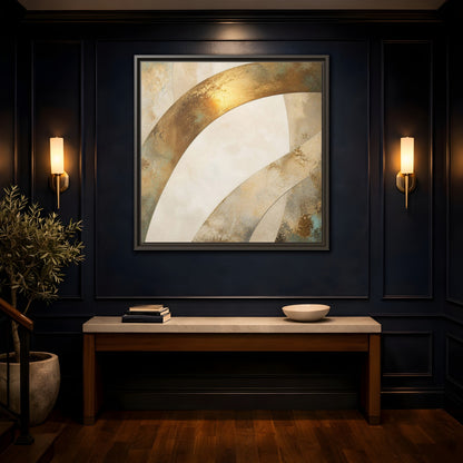 Mockup 4. Gold Arch Accent shown as framed canvas print