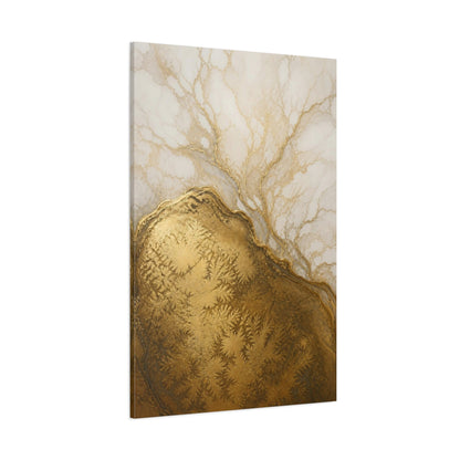 Side Mockup 1. Gold Geode Abstract shown as canvas print