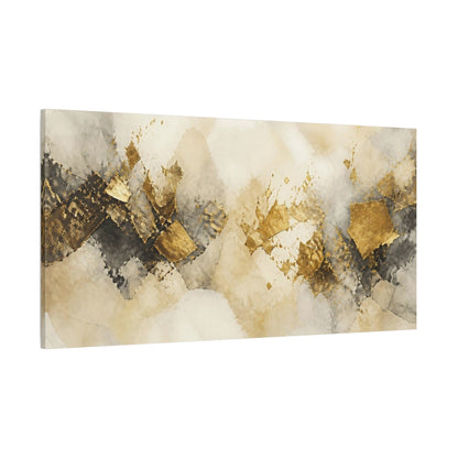 Side Mockup 2. Gold Shard Accent shown as canvas print