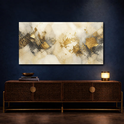 Mockup 4. Gold Shard Accent shown as canvas print