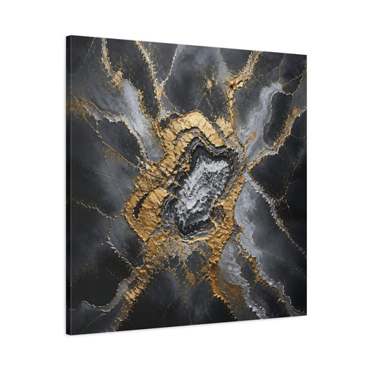 Main Mockup. Golden Geode Burst shown as canvas print