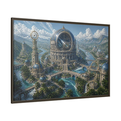 Side Mockup 8. Grand Observatory Dome shown as framed canvas print