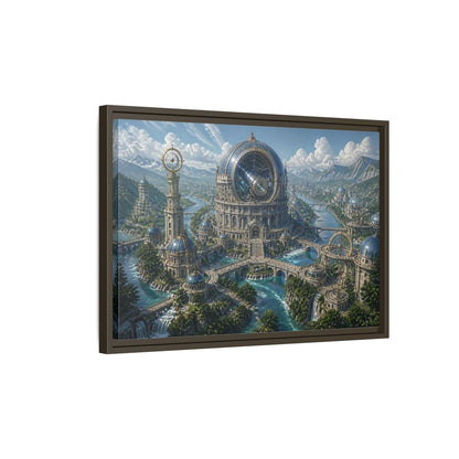 Side Mockup 2. Grand Observatory Dome shown as framed canvas print