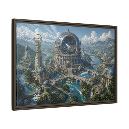 Side Mockup 11. Grand Observatory Dome shown as framed canvas print