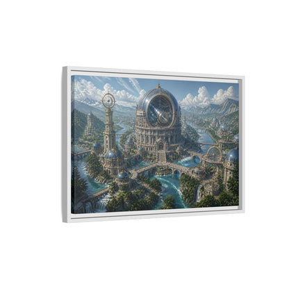 Side Mockup 1. Grand Observatory Dome shown as framed canvas print