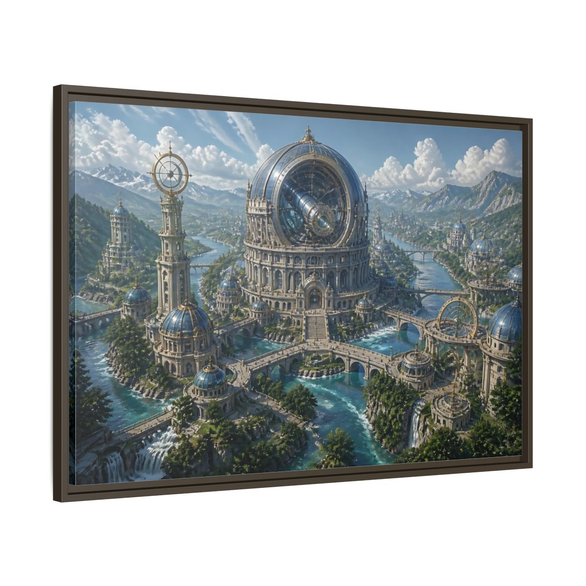 Main Mockup. Grand Observatory Dome shown as framed canvas print