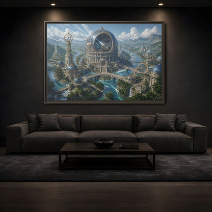 Mockup 3. Grand Observatory Dome shown as framed canvas print