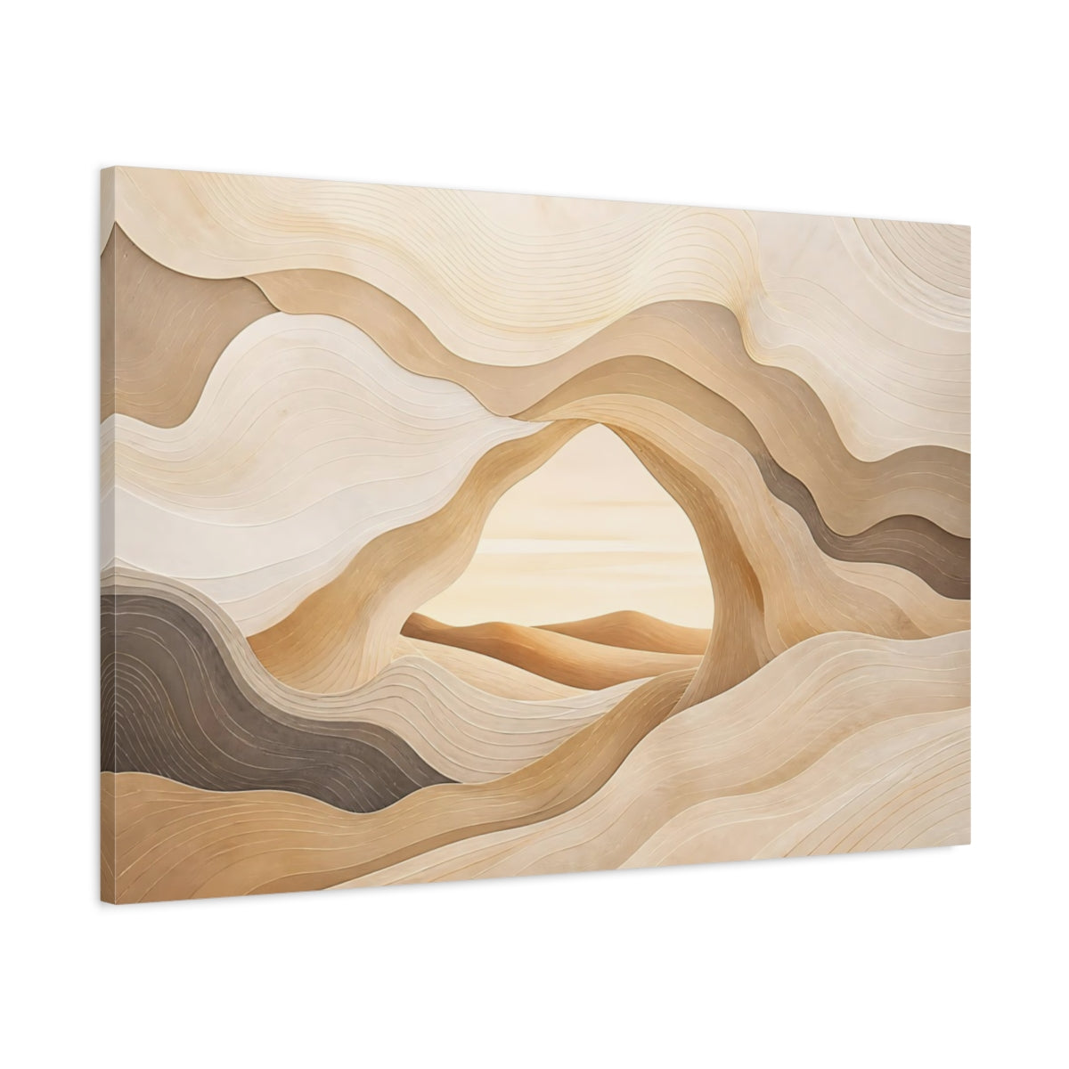 Main Mockup. Hidden Desert Arch shown as canvas print
