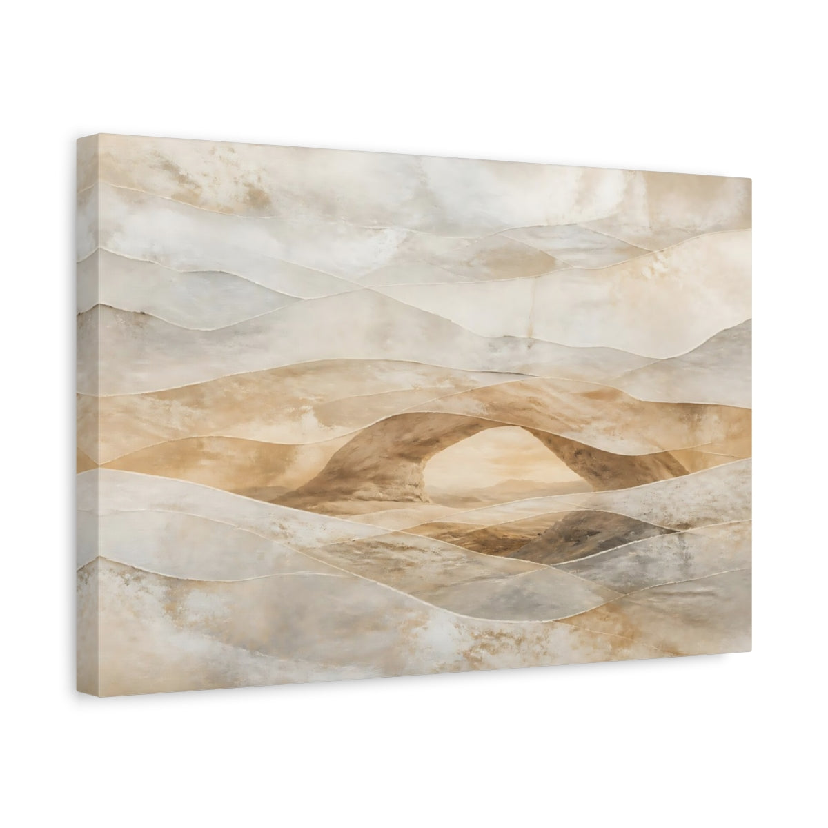 Side Mockup 4. Hidden Desert Arch shown as canvas print