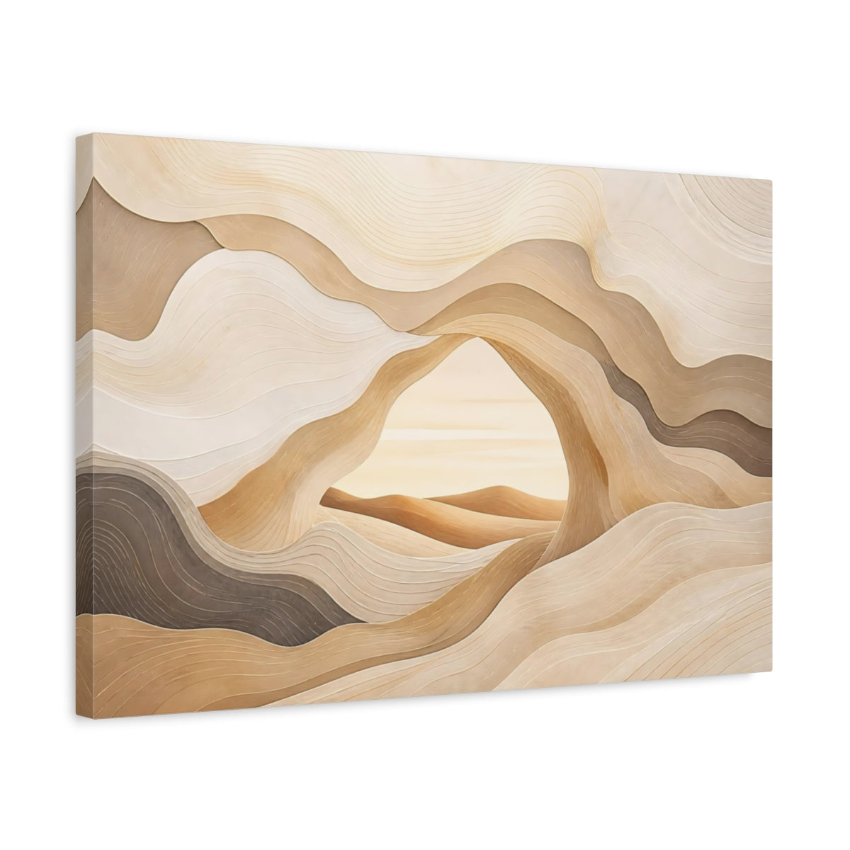 Side Mockup 3. Hidden Desert Arch shown as canvas print