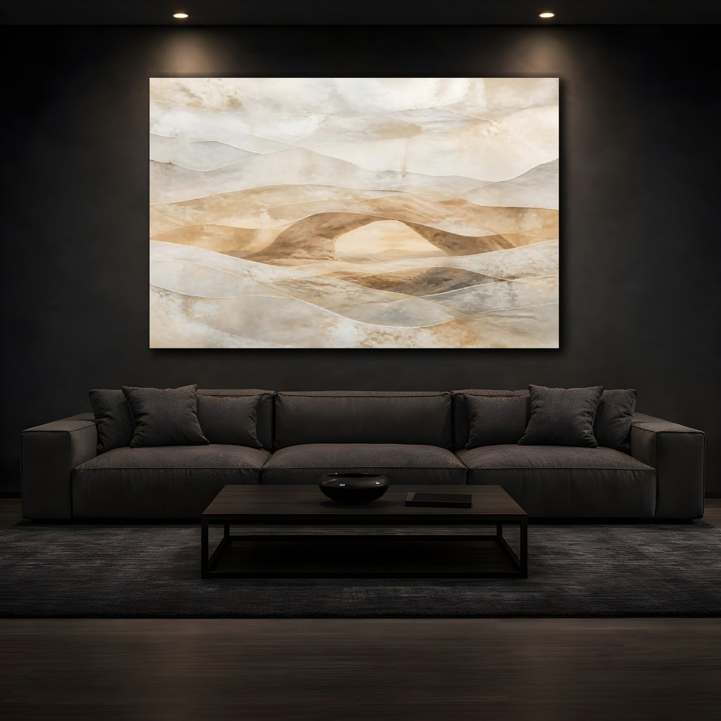 Mockup 3. Hidden Desert Arch shown as canvas print