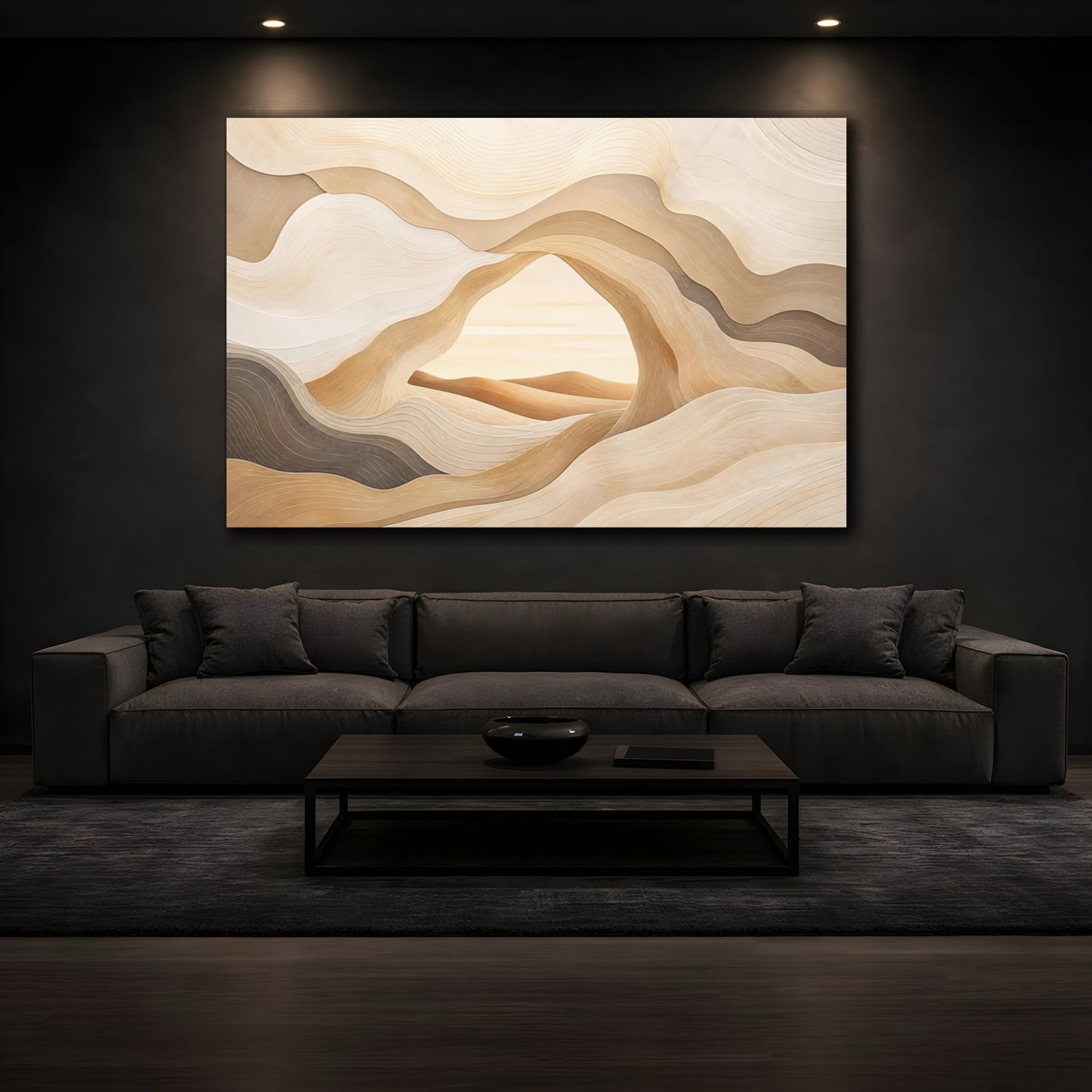 Mockup 3. Hidden Desert Arch shown as canvas print