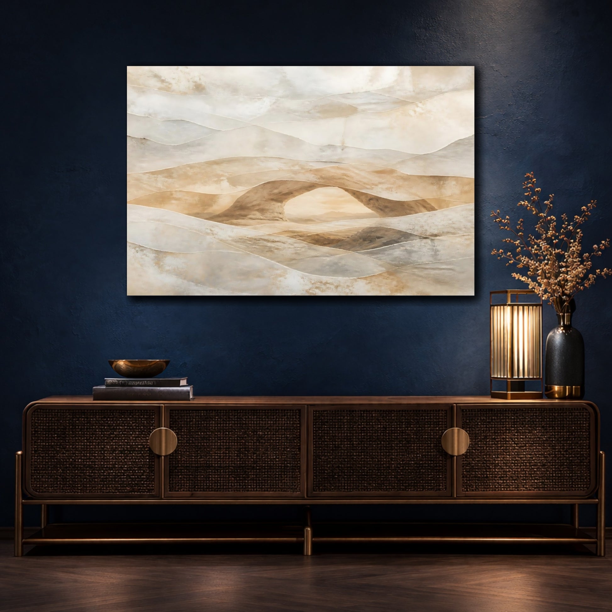 Mockup 4. Hidden Desert Arch shown as canvas print