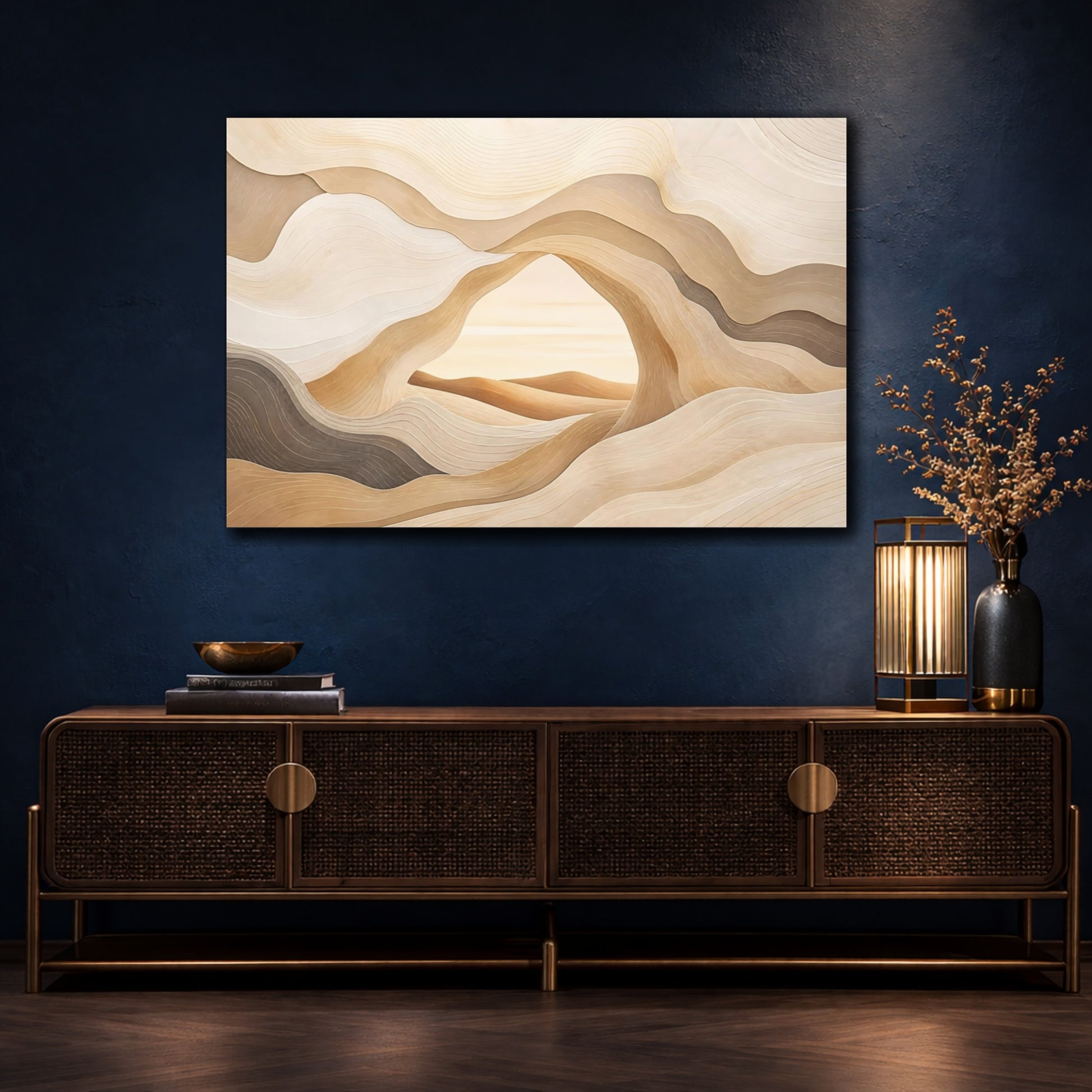 Mockup 4. Hidden Desert Arch shown as canvas print