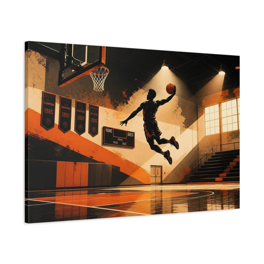 Main Mockup. High-Flying Dunk shown as canvas print