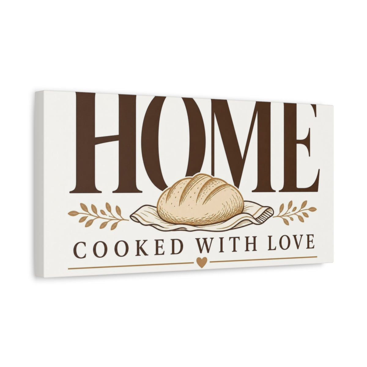 Side Mockup 3. Home Baked Comfort shown as canvas print
