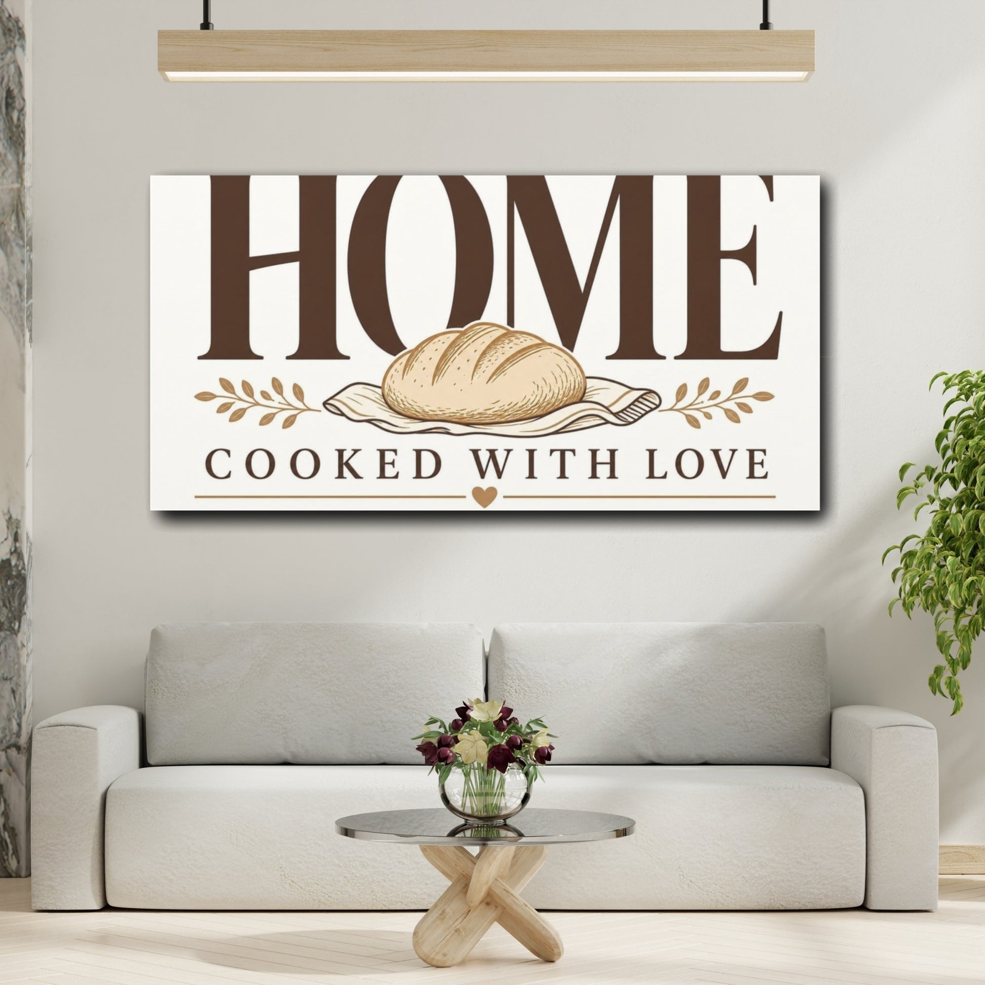Mockup 2. Home Baked Comfort shown as canvas print