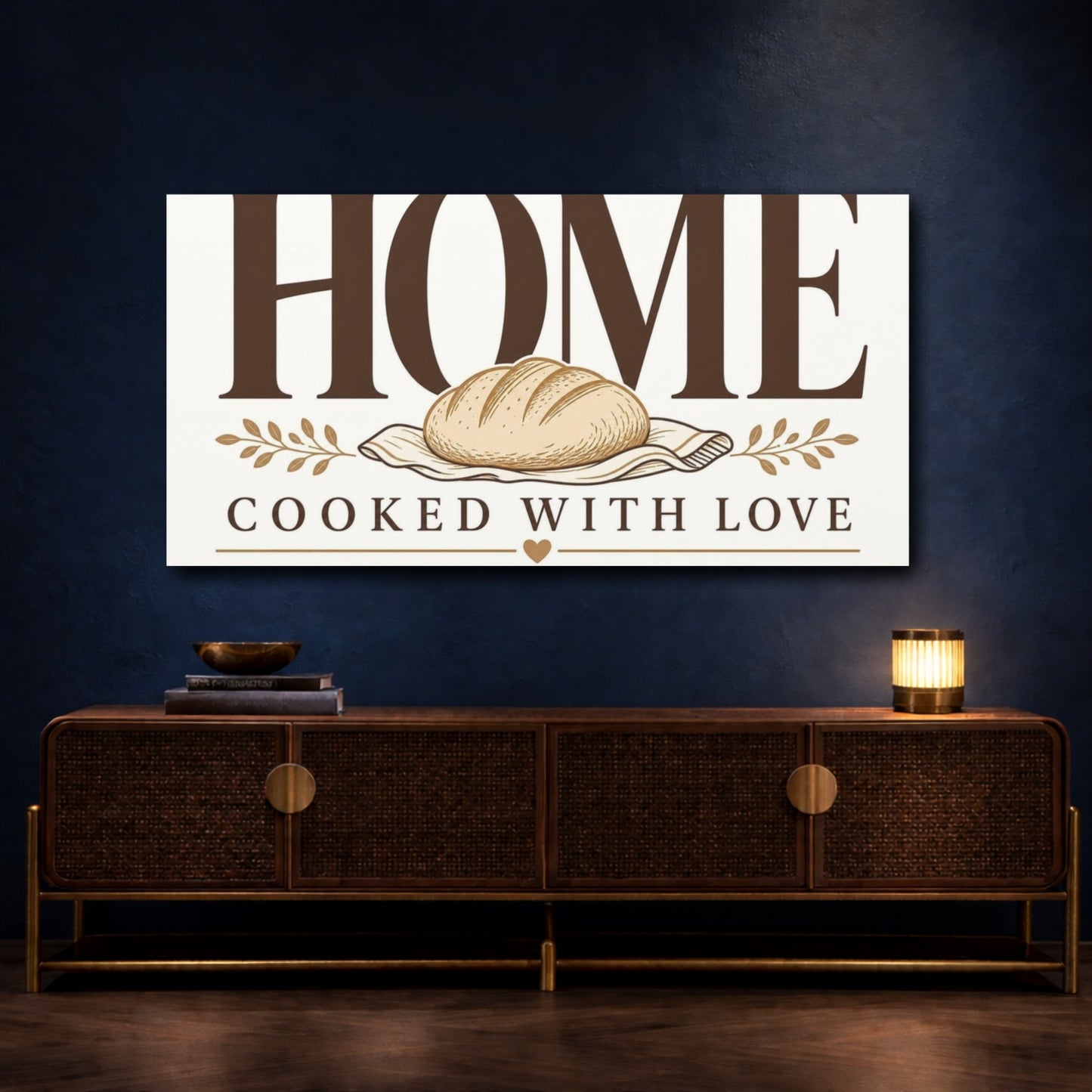 Mockup 4. Home Baked Comfort shown as canvas print